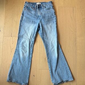 Madewell Sky Blue Wide Leg Jeans